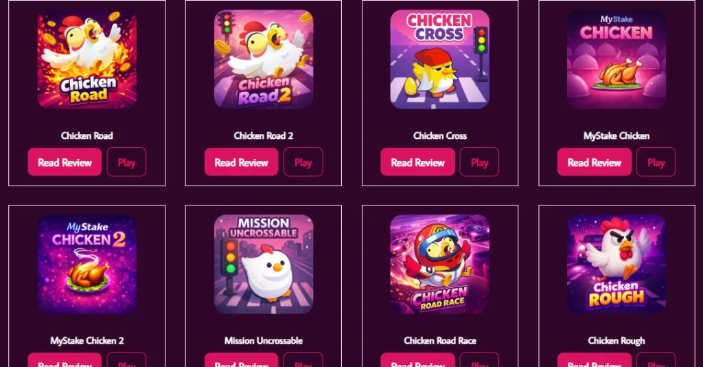 Chicken Games Main Page