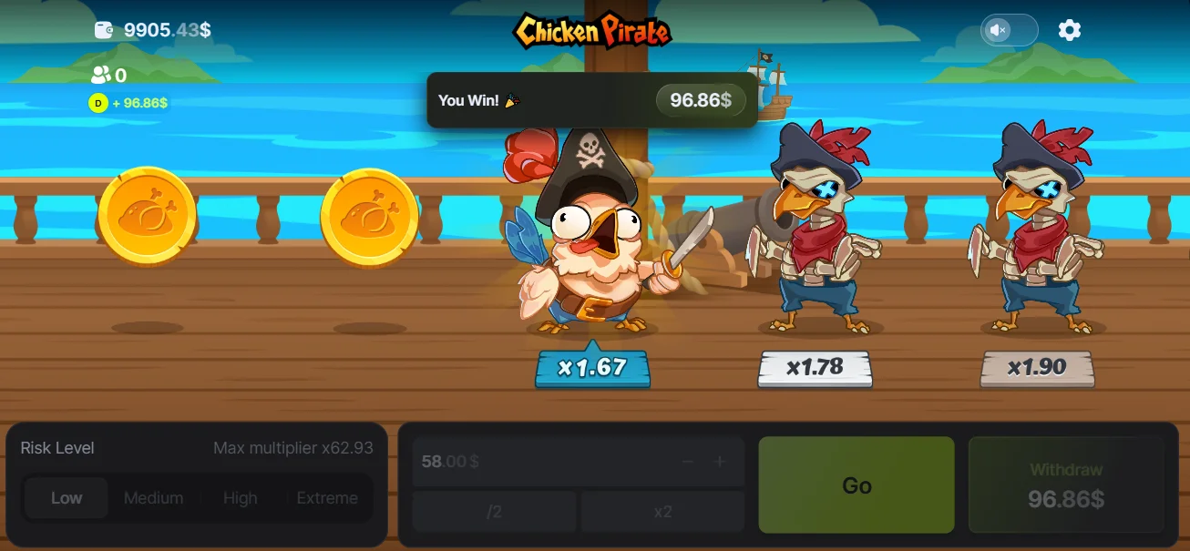 Chicken Pirate Game Demo