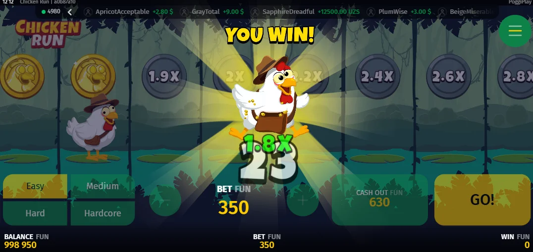 Chicken Run Game